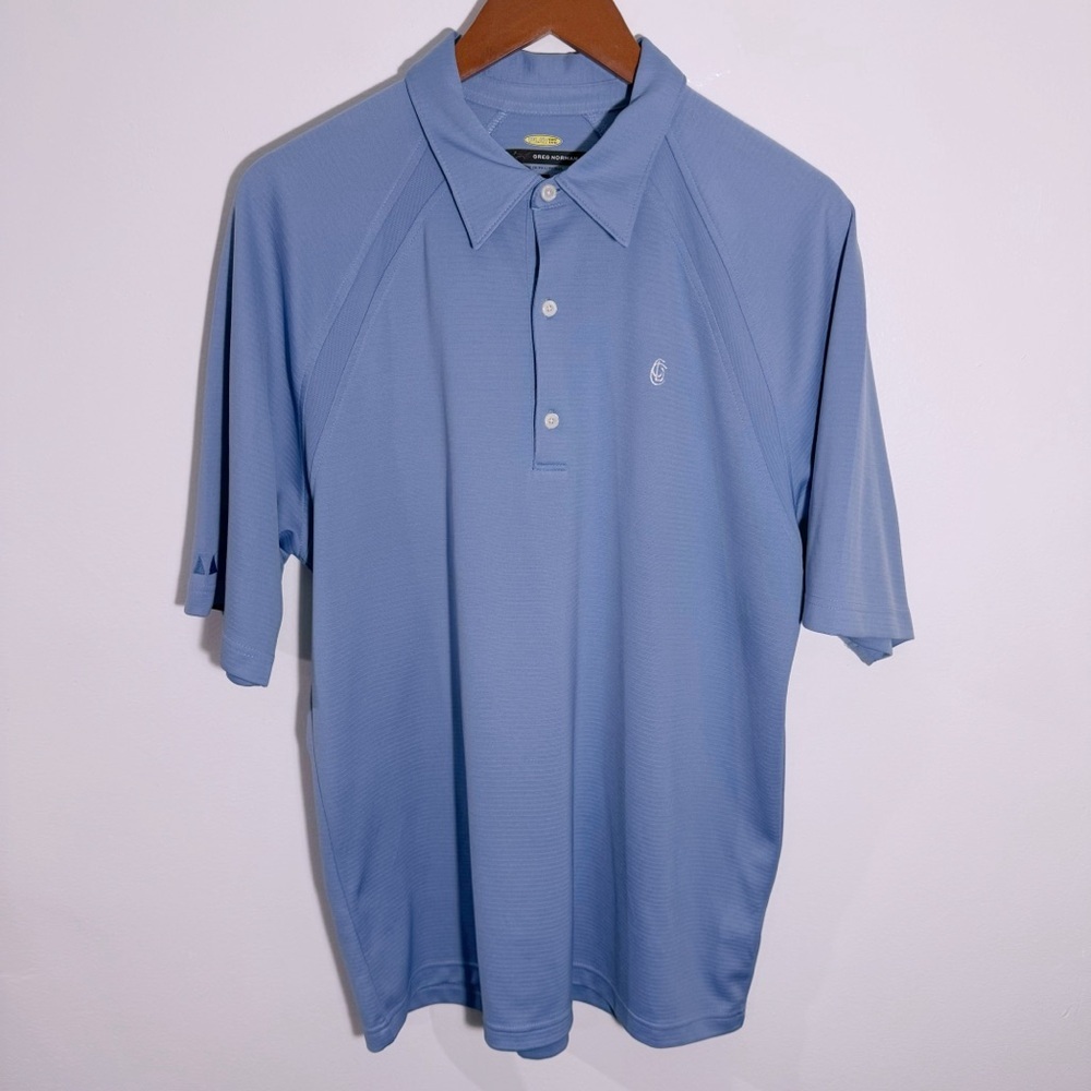 Greg‎ Norman Blue Polo Golf Shirt Size M